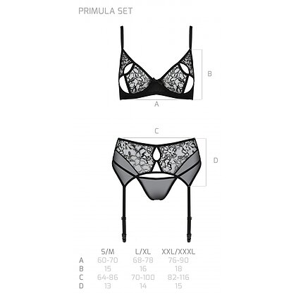 Set Passion Eco Primulă Negru L-XL