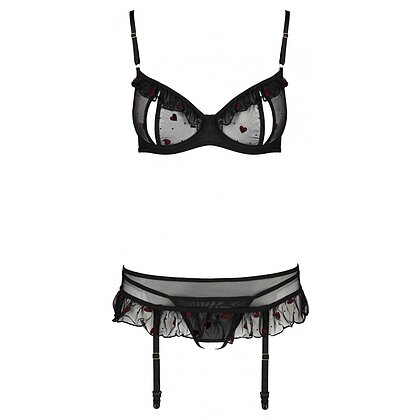 Set Passion Lovelia Negru L-XL