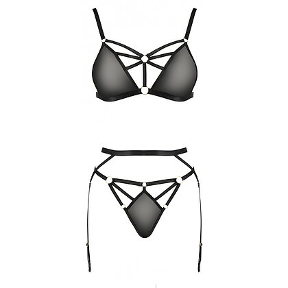 Set Passion Meggy Negru S-M