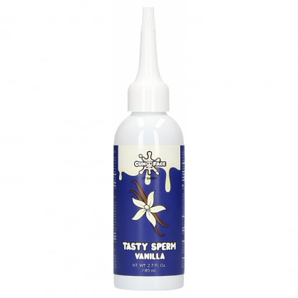 Shots Gel Comestibil Aromă Vanilie 80 ml — Efect Realist Alb