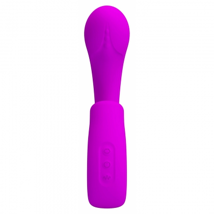 Sibel Vibrator Dublă Stimulare 10+30 Moduri Reîncărcabil Mov