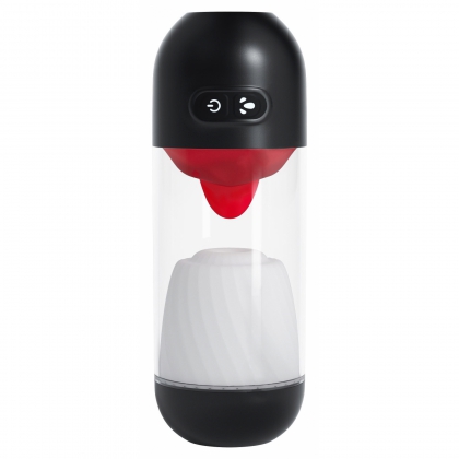 Slurpy Crushious Masturbator Automat 2 în 1 Alb