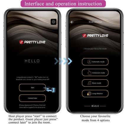 Stimulator Prostată Pretty Love Archenemy App Negru