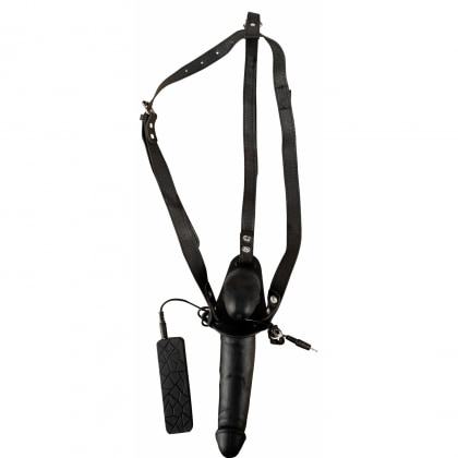 Strap On Cu Vibrații Double Thruster Negru