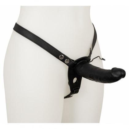 Strap On Cu Vibrații Double Thruster Negru