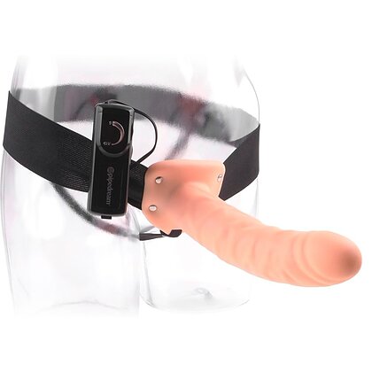 Strap On Vibrating Hollow 20cm