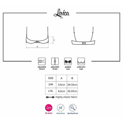 Sutien Obsessive Lovica Half Roșu L-XL