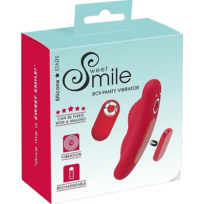 Sweet Smile Vibrator Pentru Chiloți: 10 Moduri, Reîncărcabil Roșu