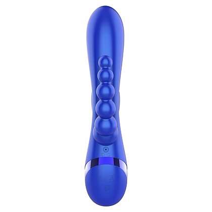 Triple Love Vibrator Rabbit Multifuncțional Albastru