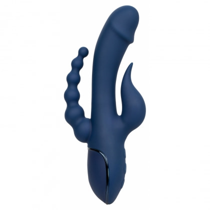 Triple Orgasme CalExotics — Vibrator Reîncărcabil Albastru