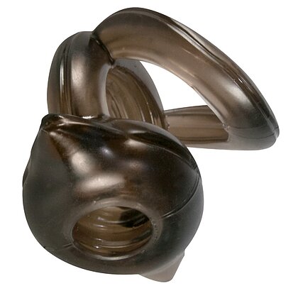 Triple Ring Inel Penis și Scrot Negru