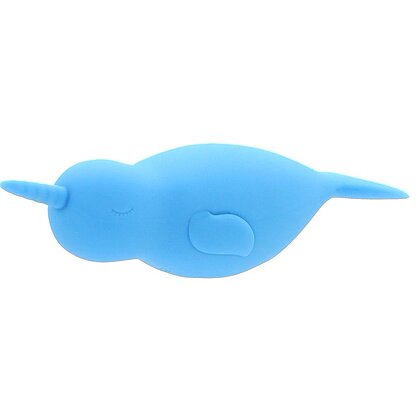 Unihorn Narwhal – Dublu Vibrator Clitoridian, 10 Moduri Albastru