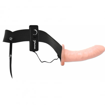Vibrating Hollow Strap On For Him Or Her