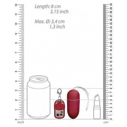 Vibrator 10 Speed Remote Egg Big Roșu