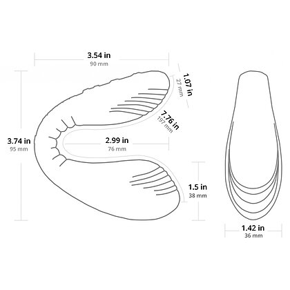 Vibrator Ajustabil Lovense Dolce Dual Roz