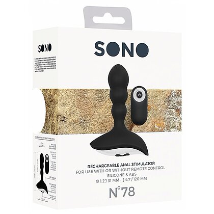 Vibrator Anal No. 78 Rechargeable Negru
