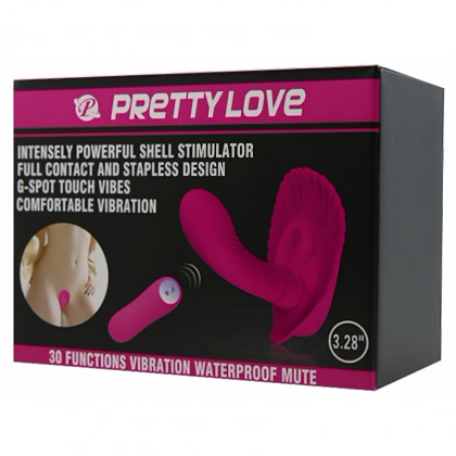 Vibrator Cochilia Dragostei Cu Telecomandă Roz