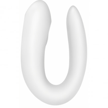 Vibrator Cuplu Satisfyer Double Joy Alb