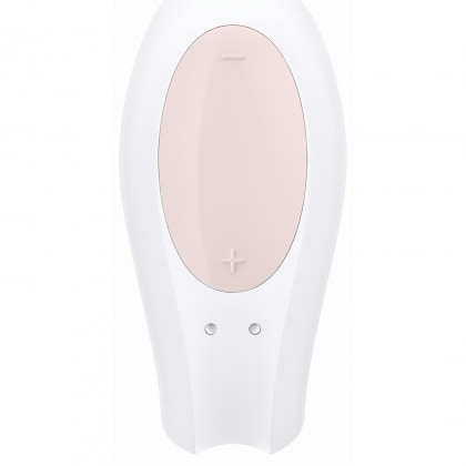 Vibrator Cuplu Satisfyer Double Joy Alb