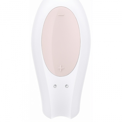 Vibrator Satisfyer Double Joy pentru Cupluri Alb