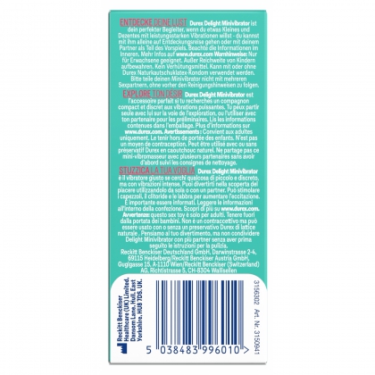 Vibrator Durex Play Delight pentru Stimulare Clitoridiană