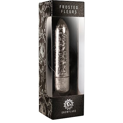 Vibrator Frosted Fleurs Snowflake Argintiu