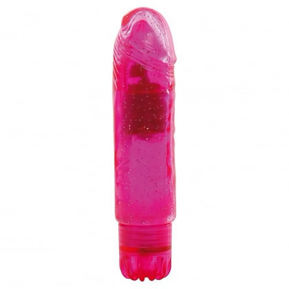 Vibrator Jammy Jelly Gleamy Glitter 13.5cm Roz