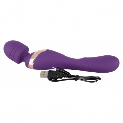 Vibrator Double Massager pentru Punctul G și Masaj Mov