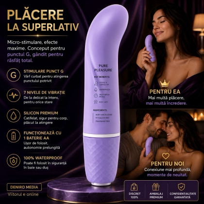Vibrator Mini Silicon Punctul G Mov