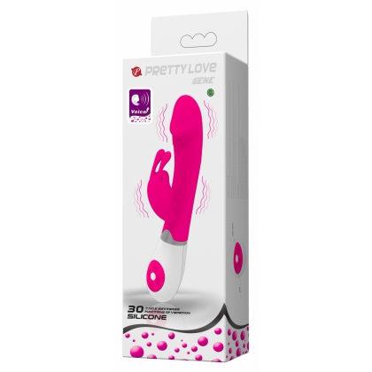 Vibrator Rabbit cu Voce Pretty Love Gene Roz