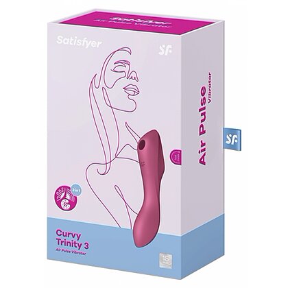 Vibrator Satisfyer Curvy Trinity 3 Roșu