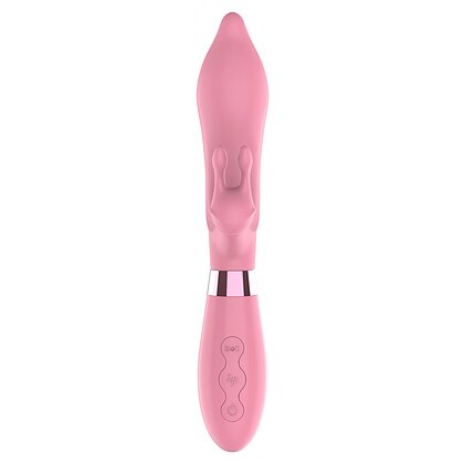 Vibrator ToyJoy Love Rabbit Roz Reîncărcabil