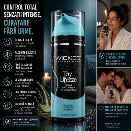 Wicked Sensual Care Breeze Lubrifiant Răcoritor 100 ml
