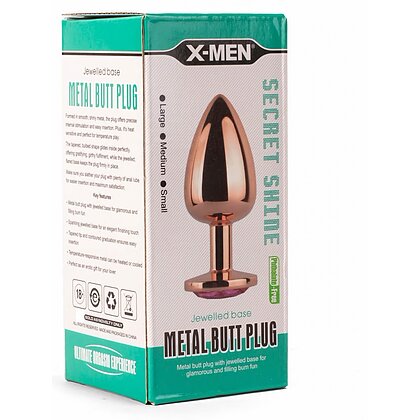 X-MEN Anal Plug Secret Shade Metal L Roz