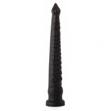 X Men Plug Anal PVC Negru cu Ventuză, 59 cm, Stimulare