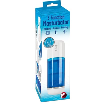 You2Toys Masturbator Reîncărcabil 3 Funcții — 10 Vibrații Alb