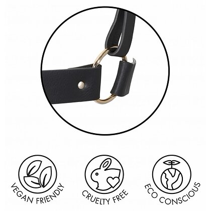 Zgardă cu Lesă Maze Tassel Choker Negru