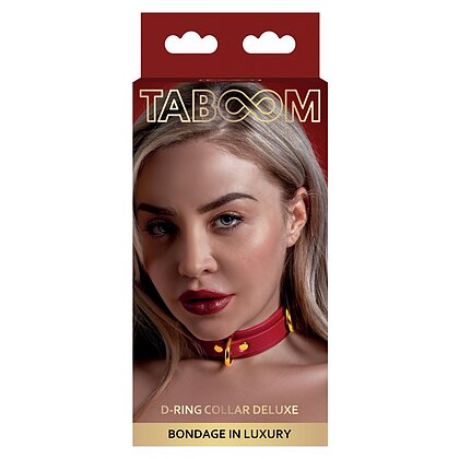 Zgardă D-Ring Collar Deluxe Roșu