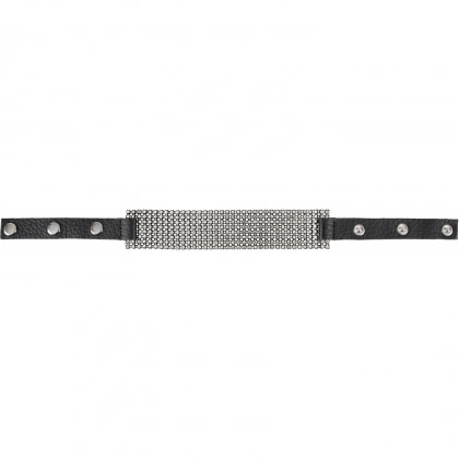 Zgardă Rhinestone Choker Negru