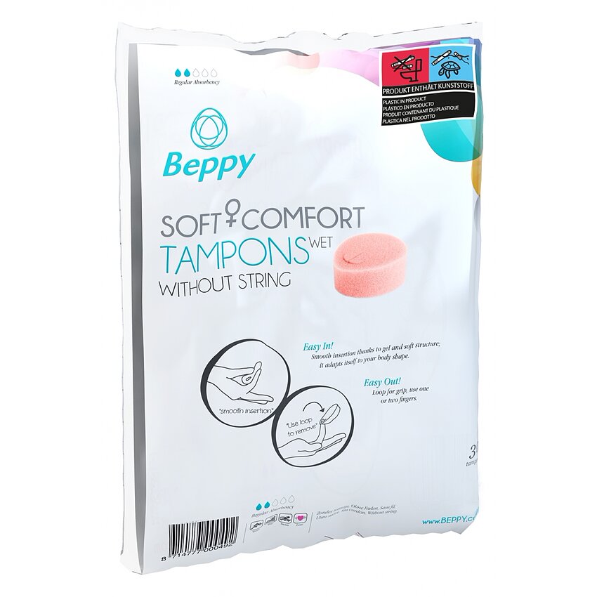 Beppy Soft Comfort Wet: Tampoane Interne 30 buc Discrete