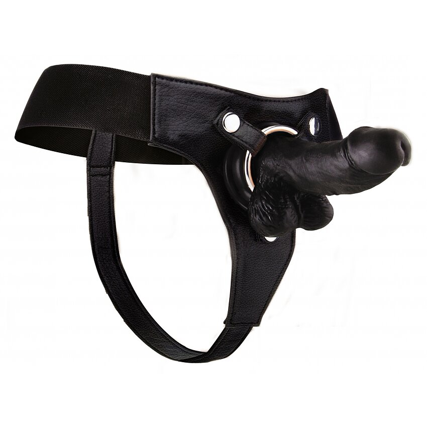 Strapon Pentru Barbati Strap-On Realistic 6 Inch Negru