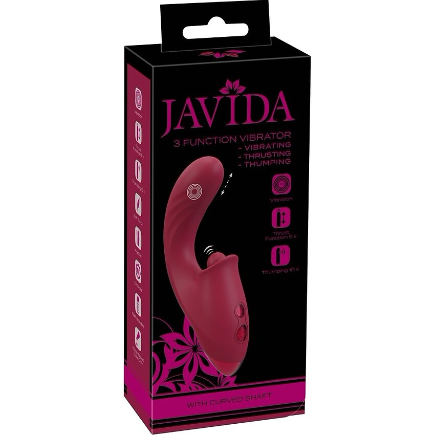 JAVIDA 3 Funcții — Vibrator cu împingere, 10 Moduri