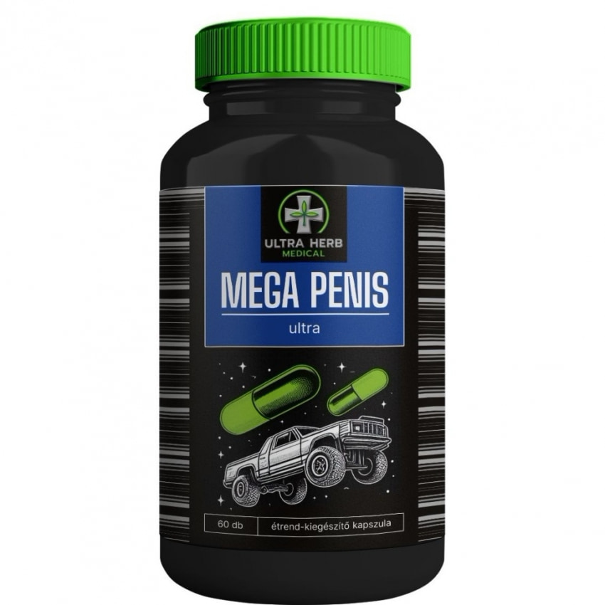 Pills Mega Penis Ultra — 60 Capsule, L-Arginină 600 Mg