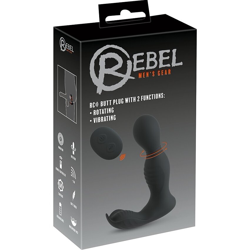 Rebel Plug Anal RC 2 Funcții, Rotativ și Vibrant