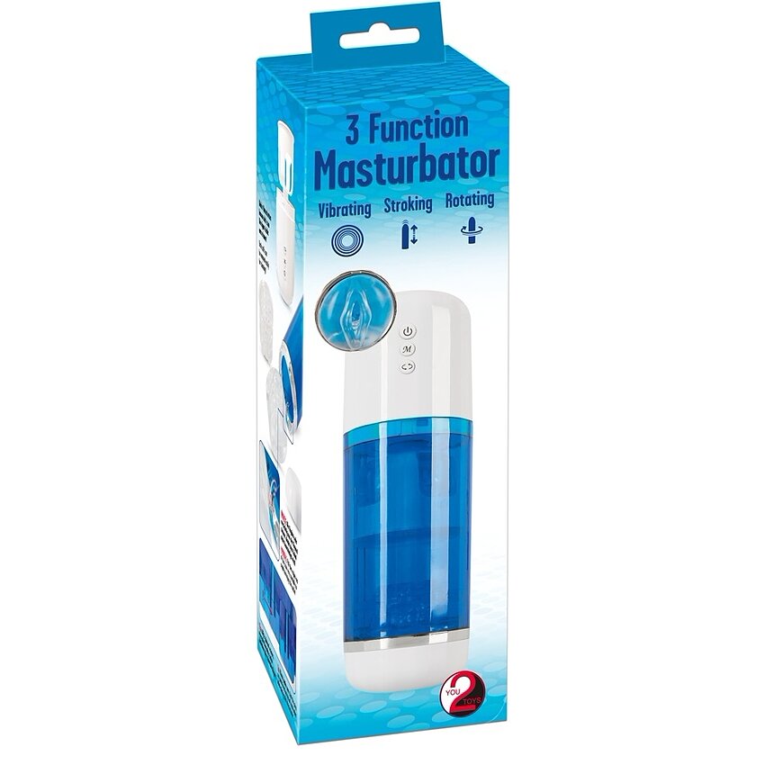You2Toys Masturbator Reîncărcabil 3 Funcții — 10 Vibrații