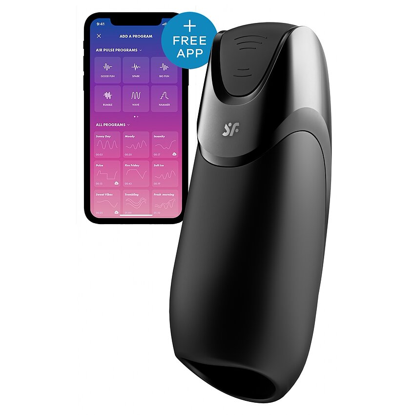 Crema Stramtare Vagin Satisfyer Men Vibration+ Negru