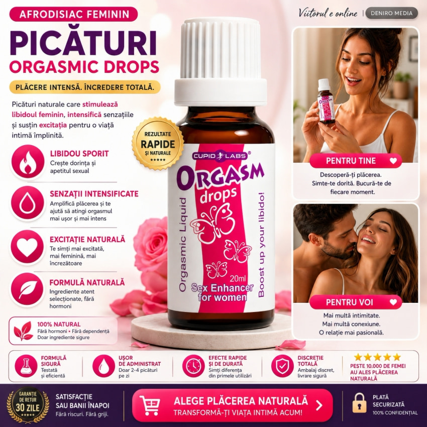 Afrodisiac Cupid Labs Orgasmic Drops pentru Femei 20ml