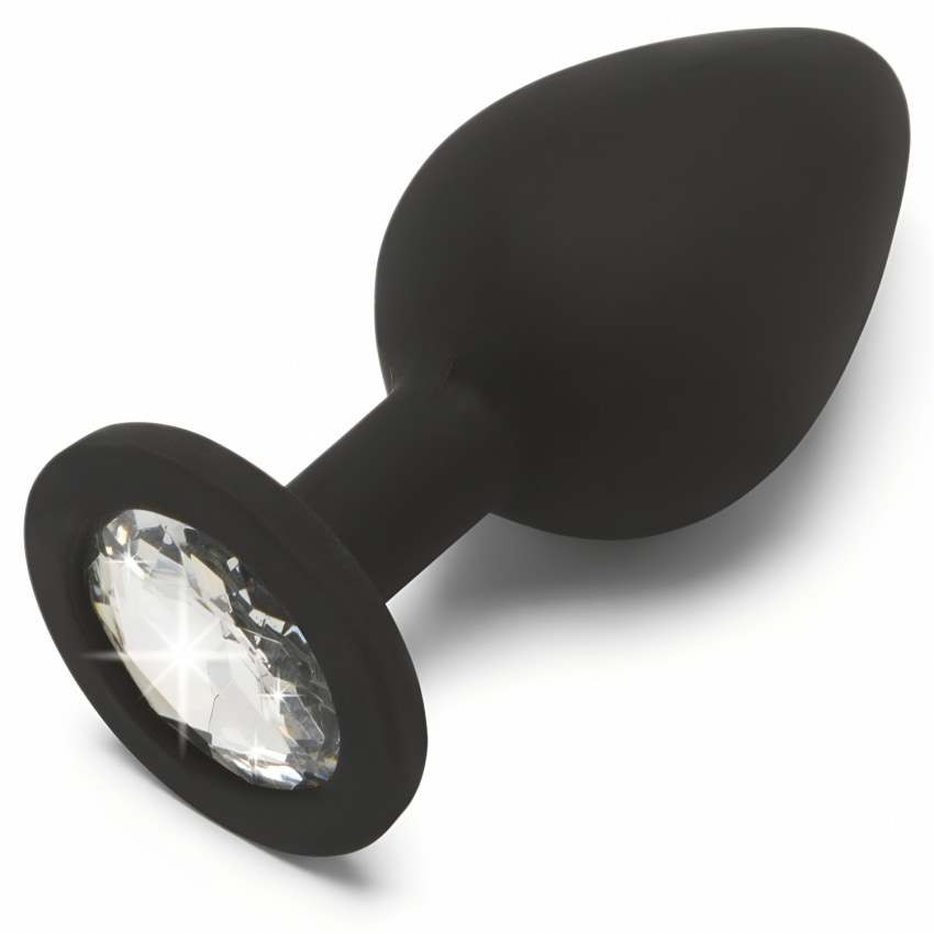 Plug Anal Mediu ToyJoy Bijuterie Negru
