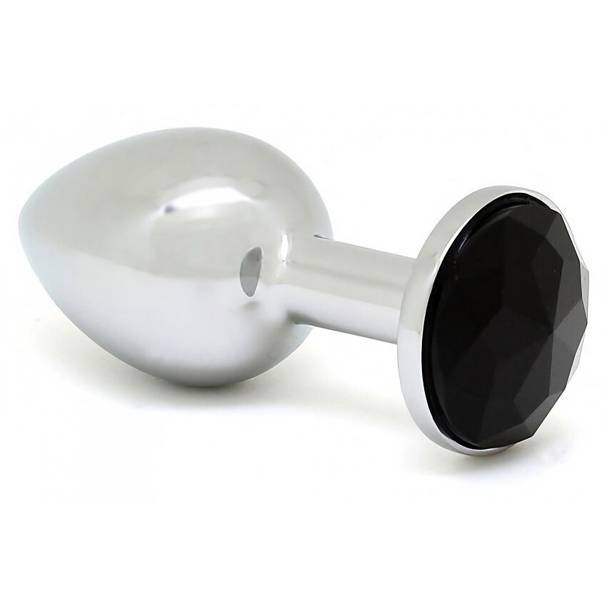 Anal Plug With Crystal Rimba Argintiu