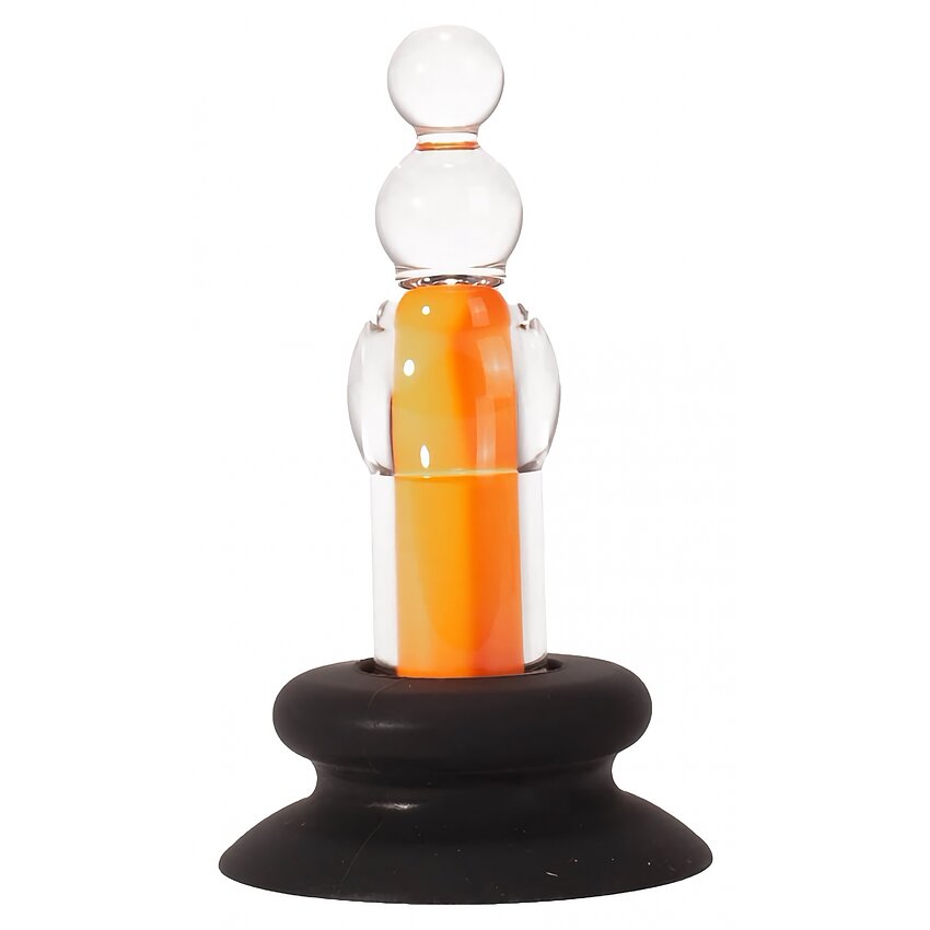 Anal Plug X-MEN 10 Speeds Vibrating Beaded Galben